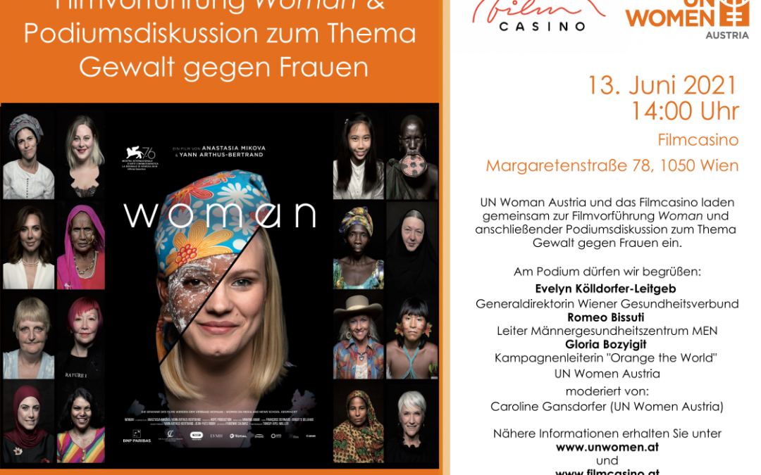 Filmvorführung “Woman” und Podiumsdiskussion zum Thema “Gewalt gegen Frauen”