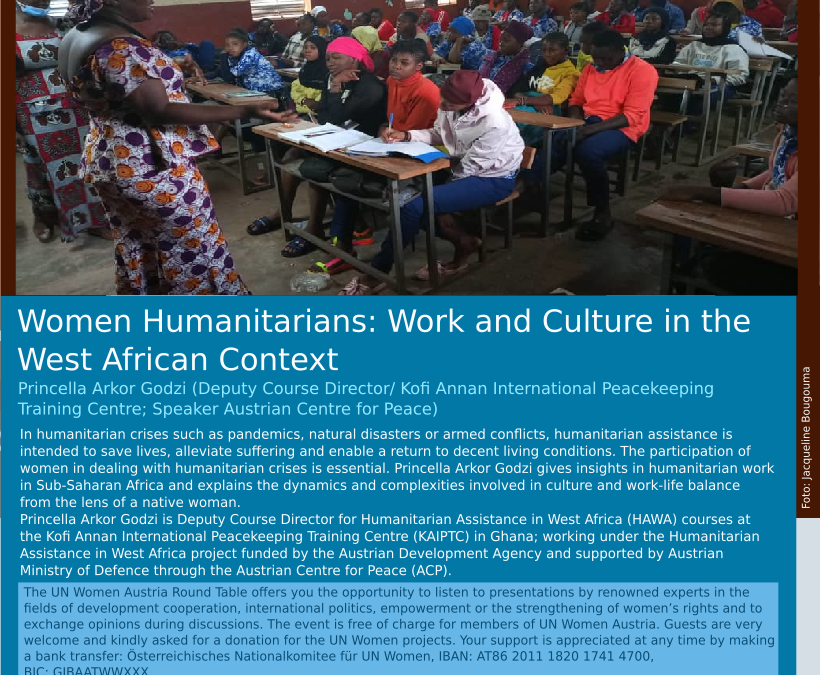 Round Table: Women Humanitarians: Work and Culture in the West African Context
